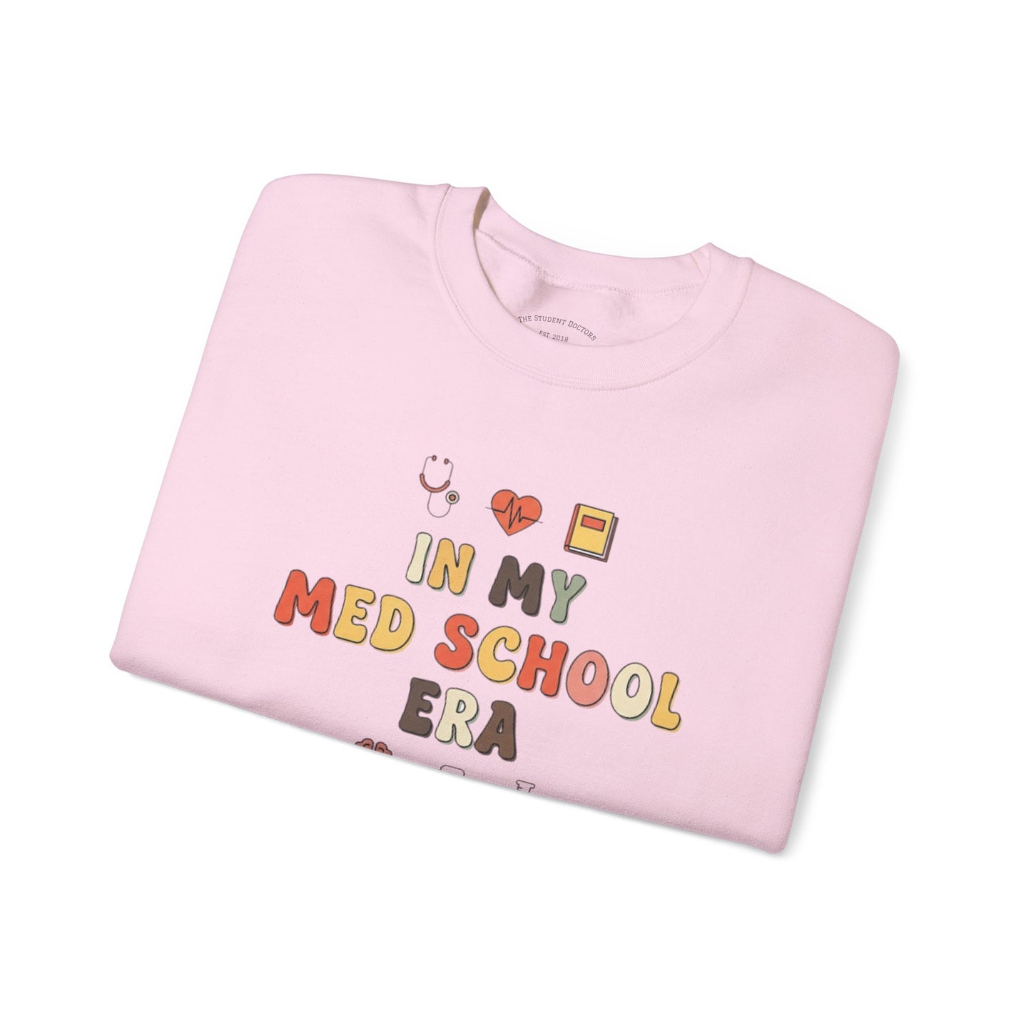 Med School Era Crewneck Sweatshirt, Unisex Sweatshirt, Medical Student Gift, Study Apparel, Comfy Layer for Students, Cozy School Fashion