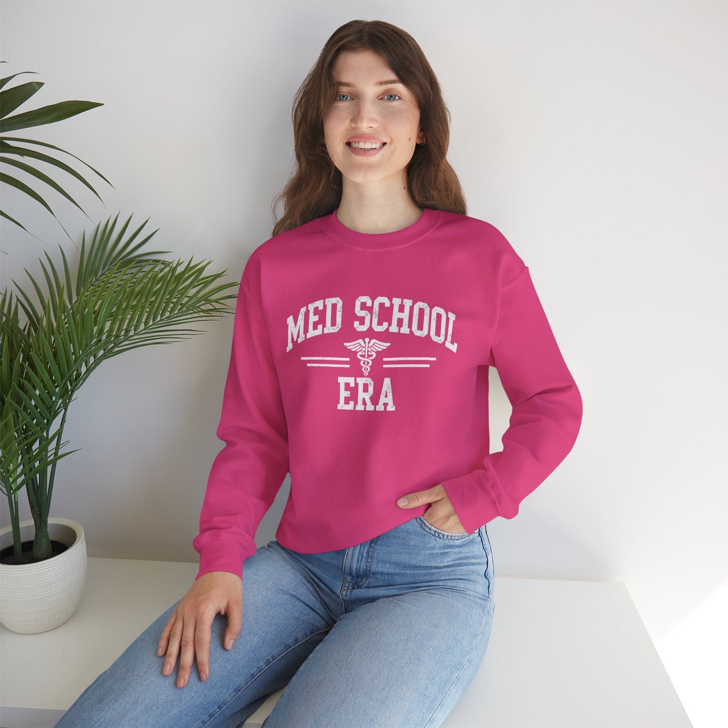 Med School Era Crewneck Sweatshirt, Unisex, Medical Student Gift, Study Apparel, Comfy Student Sweater