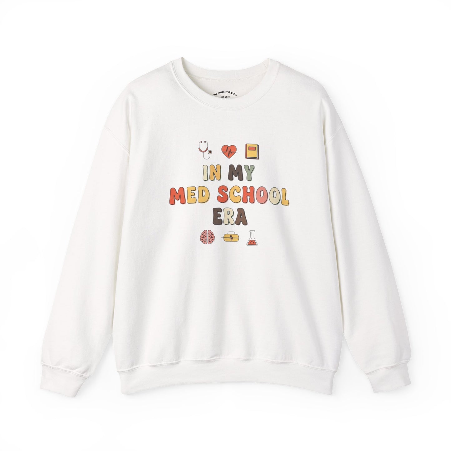Med School Era Crewneck Sweatshirt, Unisex Sweatshirt, Medical Student Gift, Study Apparel, Comfy Layer for Students, Cozy School Fashion