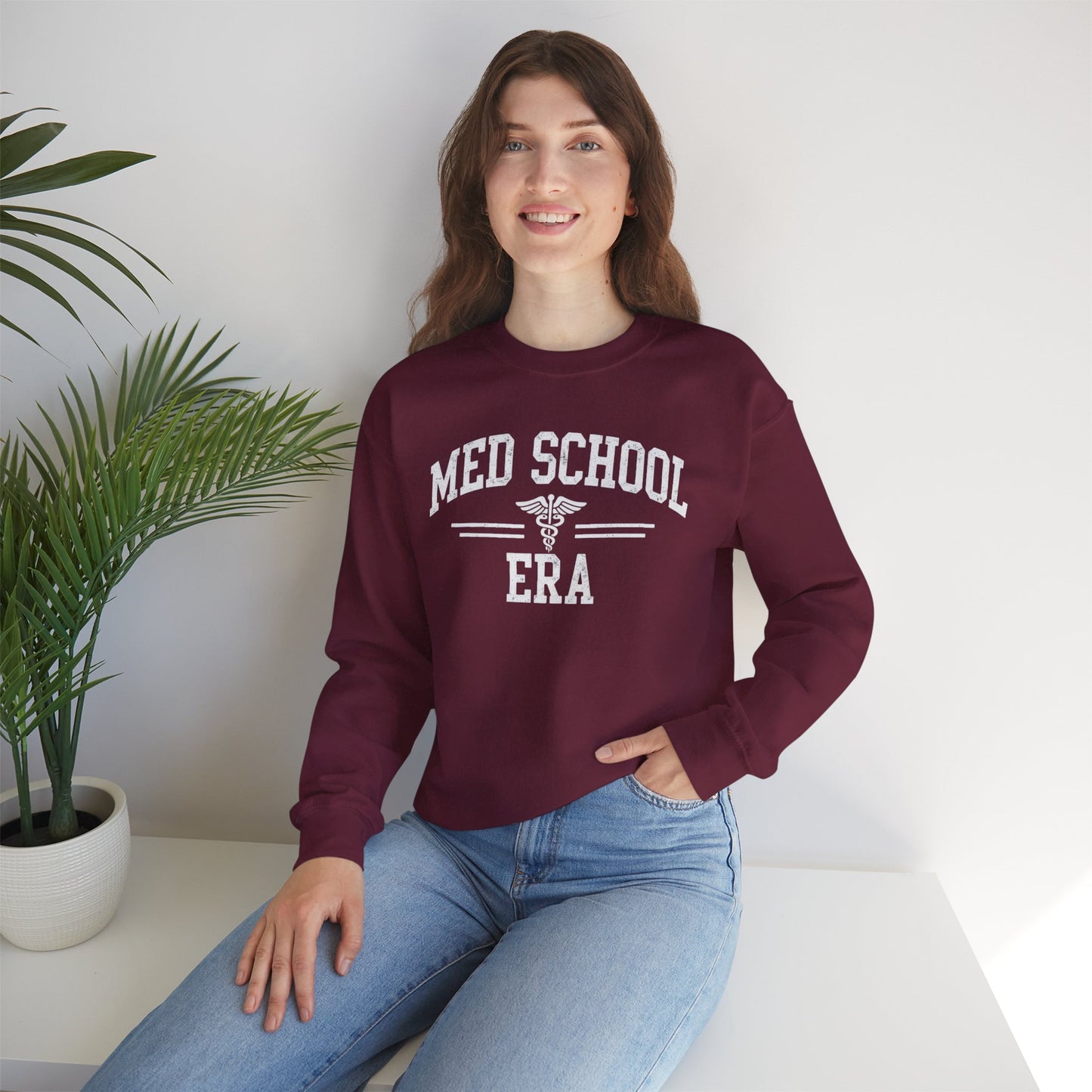 Med School Era Crewneck Sweatshirt, Unisex, Medical Student Gift, Study Apparel, Comfy Student Sweater