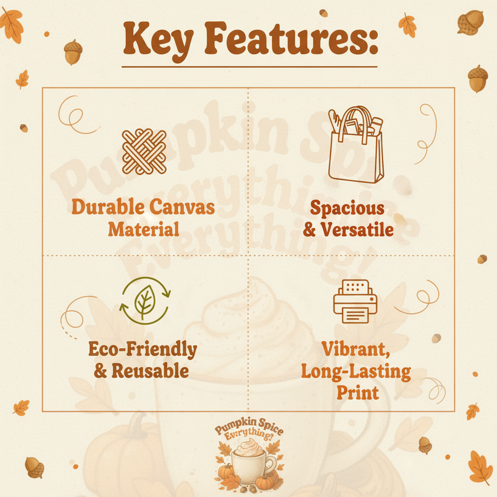 Fall “Pumpkin Spice Everything” Tote Design