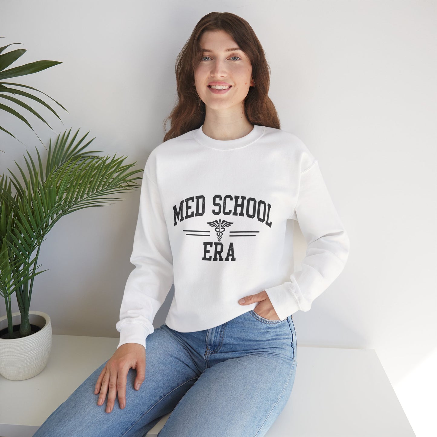 Med School Era Crewneck Sweatshirt, Unisex, Medical Student Gift, Study Apparel, Comfy Student Sweater
