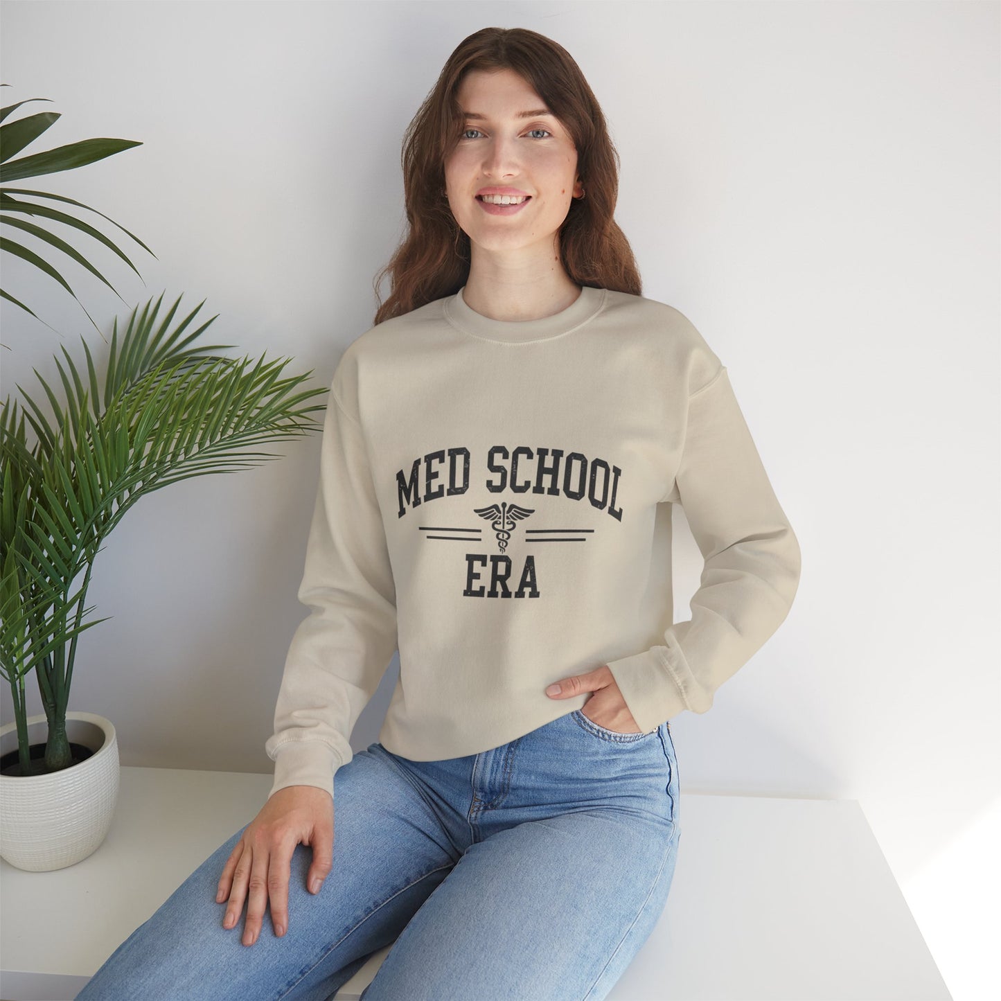 Med School Era Crewneck Sweatshirt, Unisex, Medical Student Gift, Study Apparel, Comfy Student Sweater