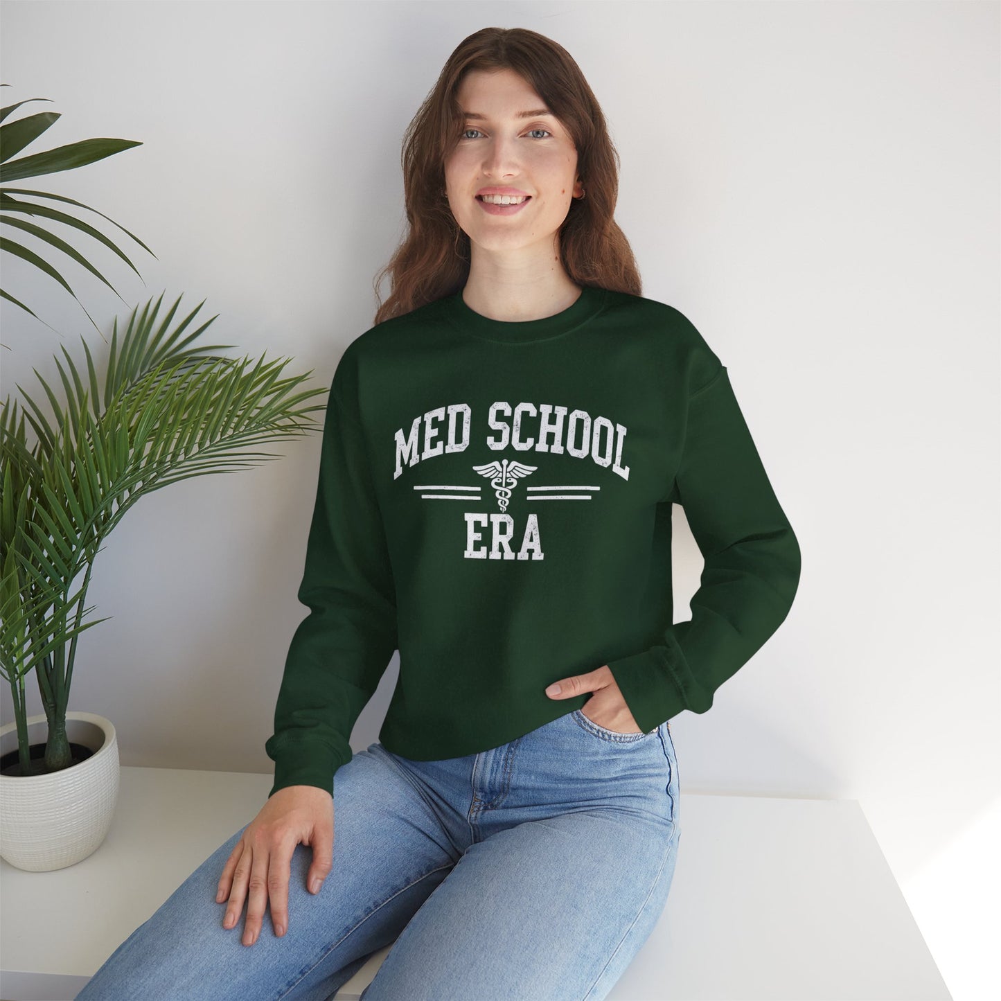 Med School Era Crewneck Sweatshirt, Unisex, Medical Student Gift, Study Apparel, Comfy Student Sweater