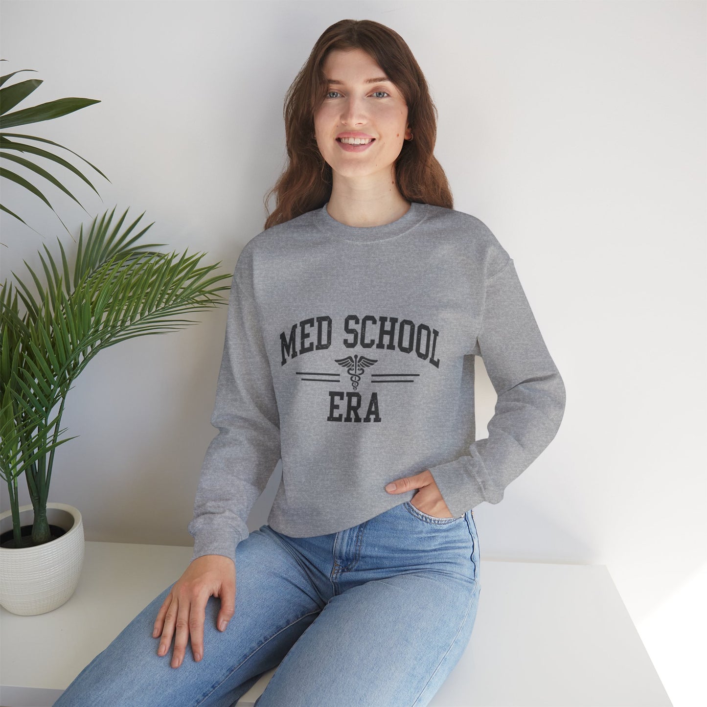 Med School Era Crewneck Sweatshirt, Unisex, Medical Student Gift, Study Apparel, Comfy Student Sweater
