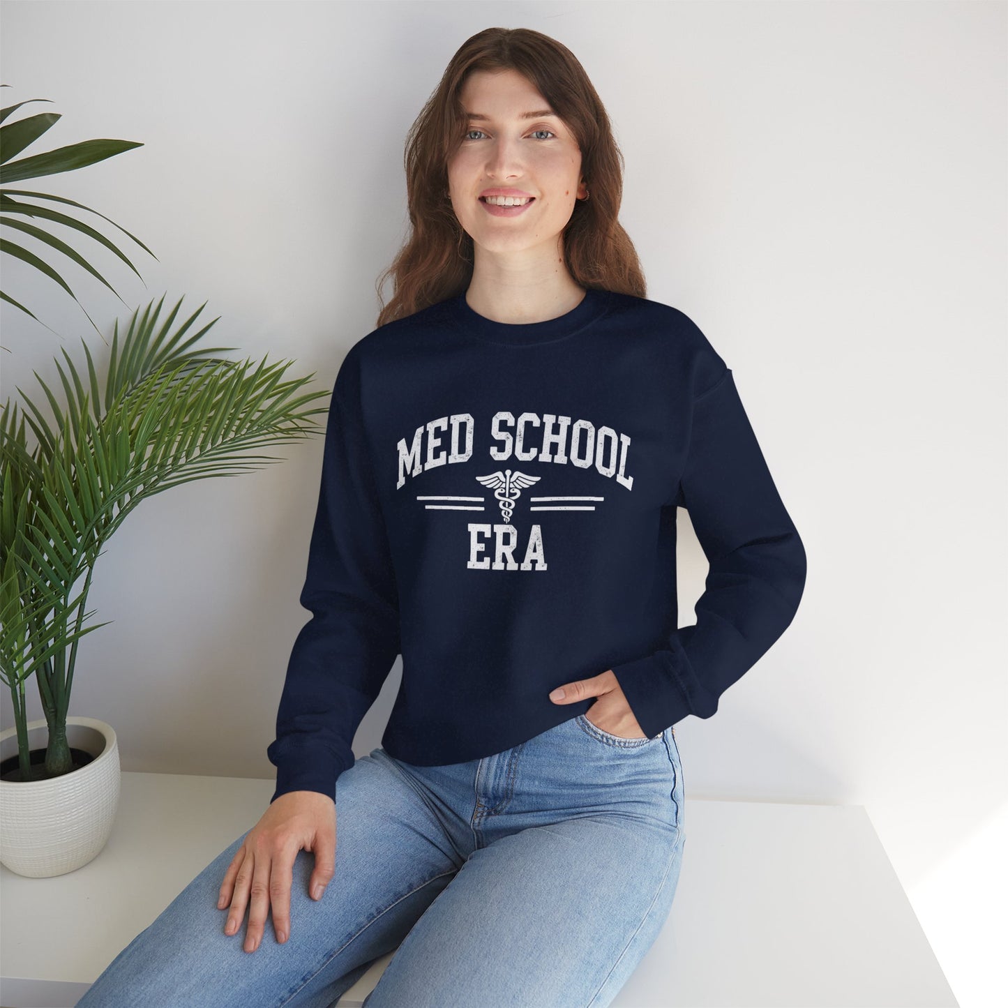 Med School Era Crewneck Sweatshirt, Unisex, Medical Student Gift, Study Apparel, Comfy Student Sweater