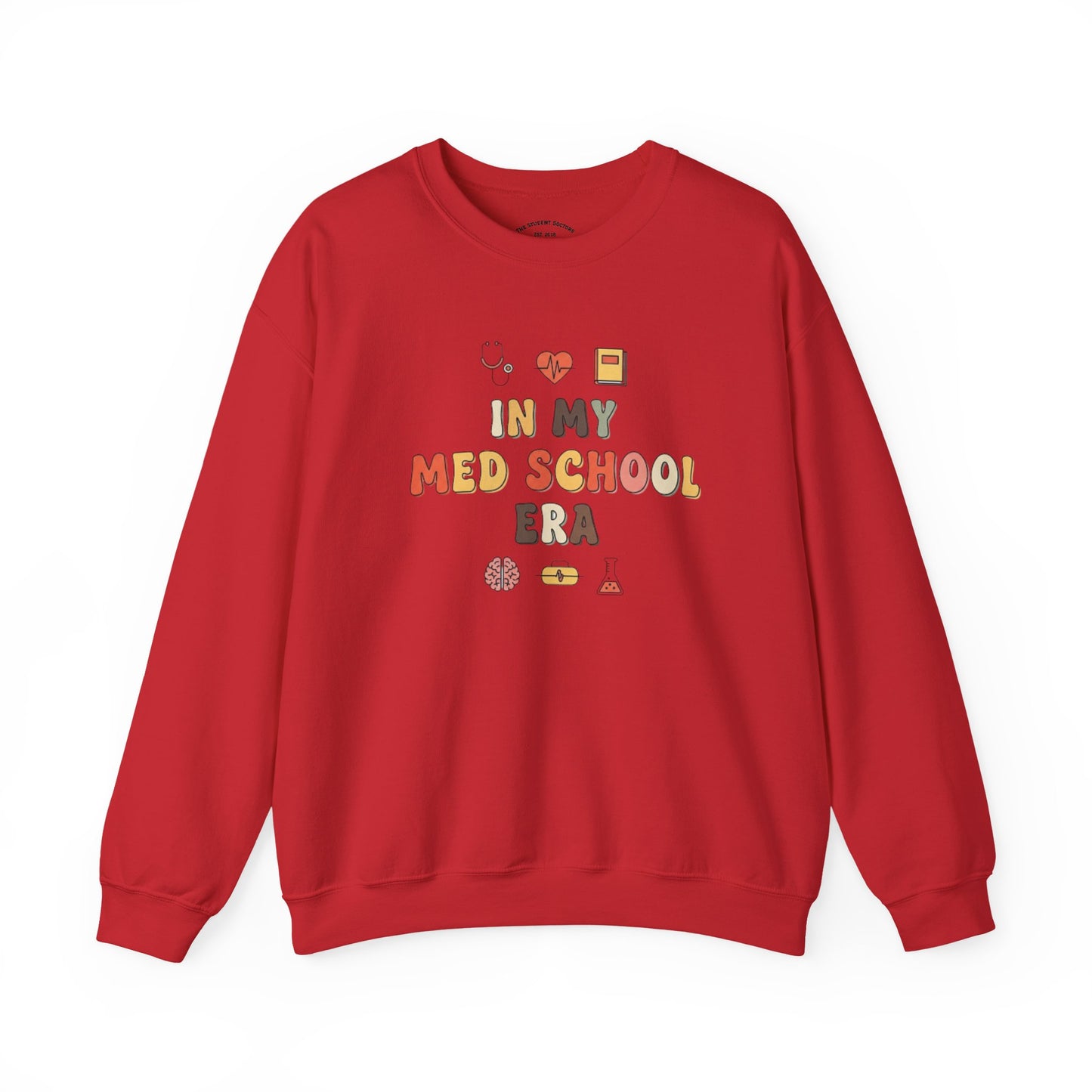 Med School Era Crewneck Sweatshirt, Unisex Sweatshirt, Medical Student Gift, Study Apparel, Comfy Layer for Students, Cozy School Fashion