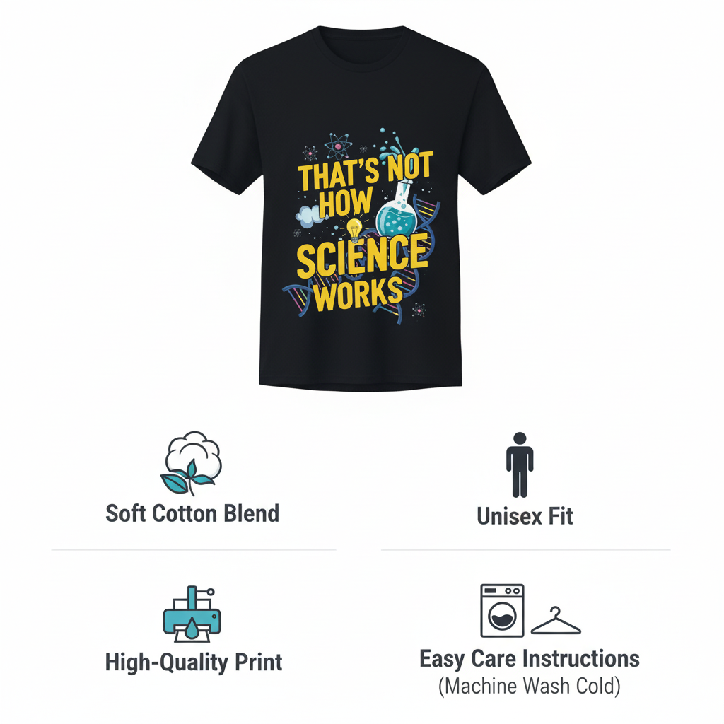 Science Enthusiast Tee - That's Not How Science Works T-Shirt