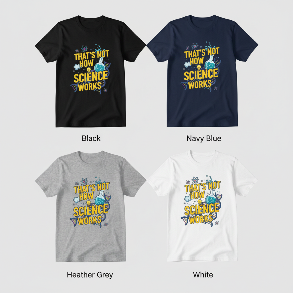 Science Enthusiast Tee - That's Not How Science Works T-Shirt
