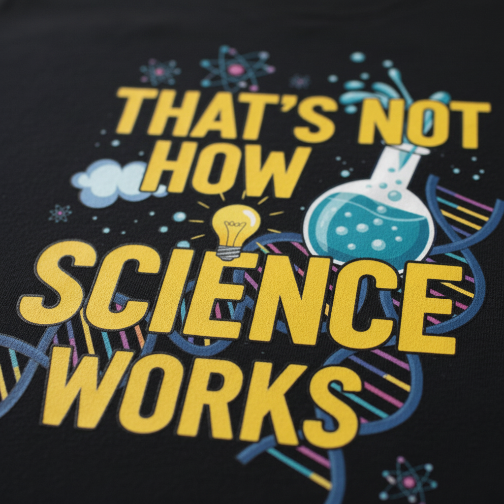 Science Enthusiast Tee - That's Not How Science Works T-Shirt