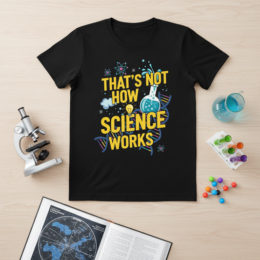 Science Enthusiast Tee - That's Not How Science Works T-Shirt