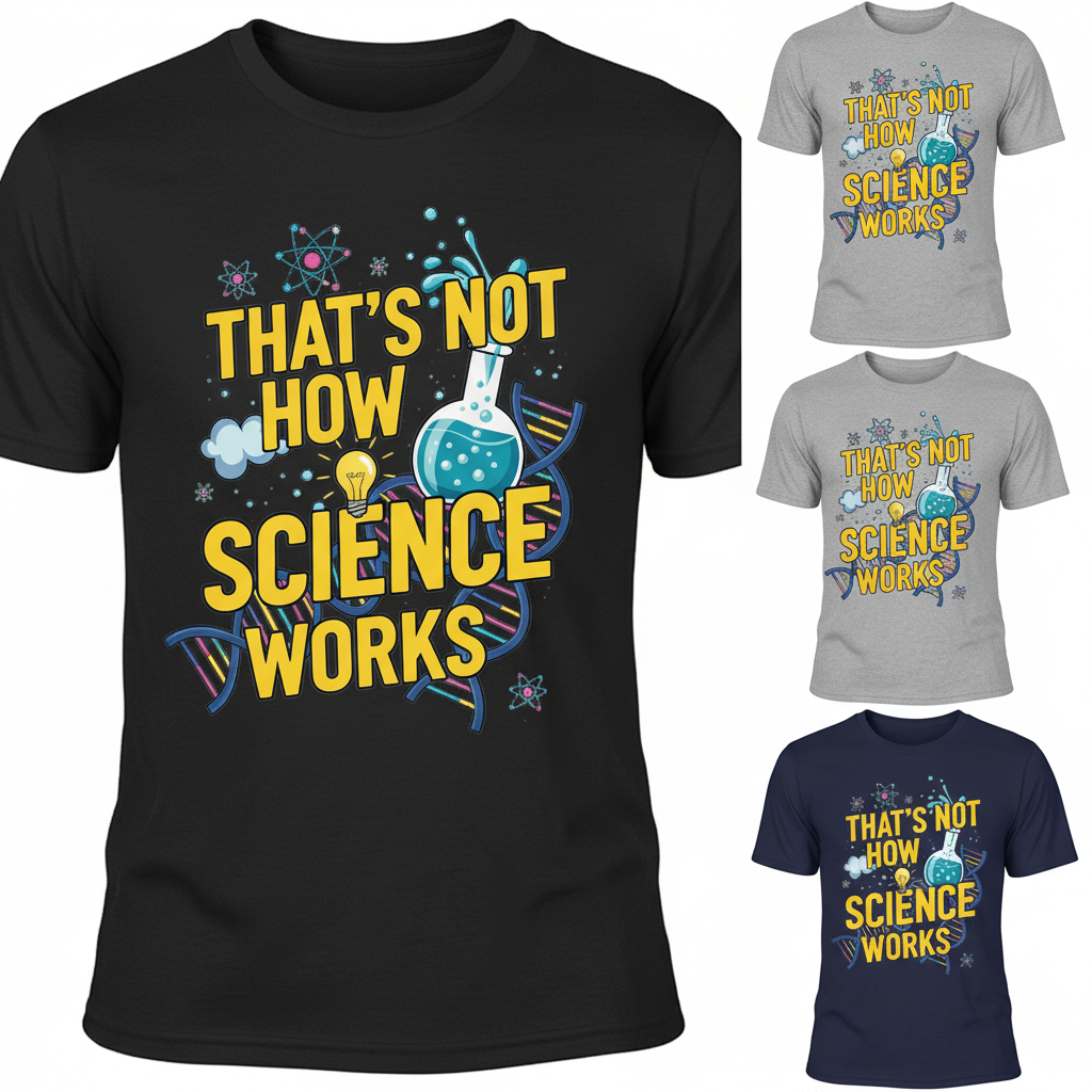 Science Enthusiast Tee - That's Not How Science Works T-Shirt