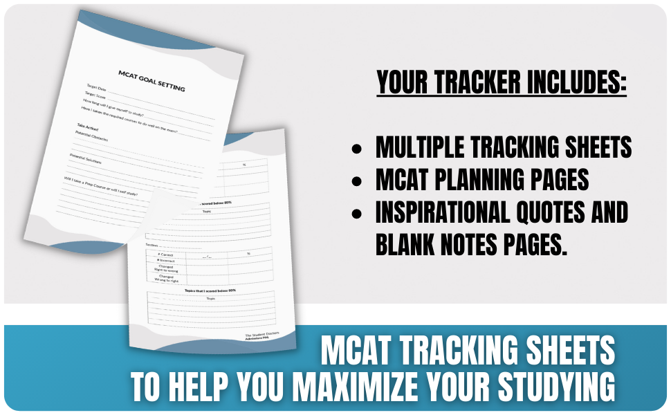 TrackingPal Sheets (For MCAT)