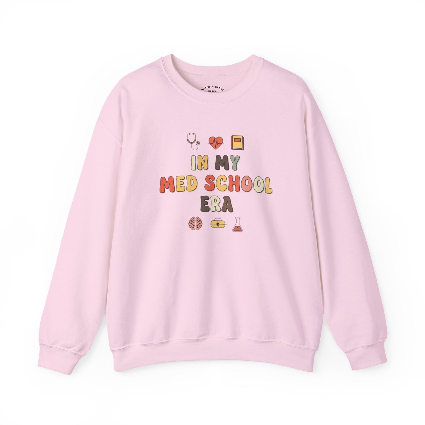 Med School Era Crewneck Sweatshirt, Unisex Sweatshirt, Medical Student Gift, Study Apparel, Comfy Layer for Students, Cozy School Fashion