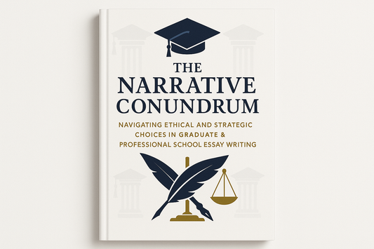 A digital Download titled : The Narrative Conundrum: Navigating Ethical and Strategic Choices in Graduate & Professional School Essay Writing