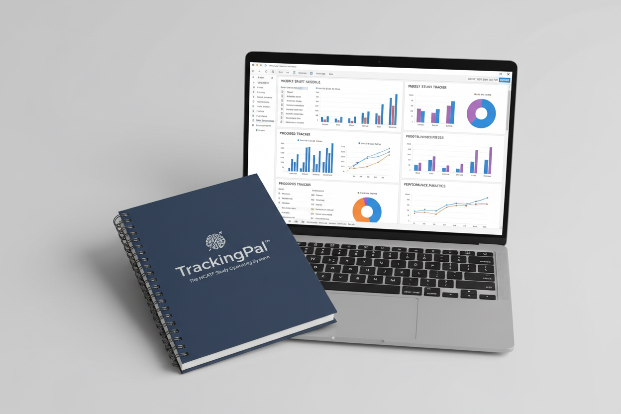A listing image for TrackingPal™ – A Complete MCAT® Operating System that comes with a Journal + Intelligent Excel Tracker. All for www.thestudentdoctors.com
